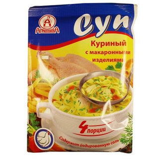 Суп Агрипина куриный суп с макаронами 60г